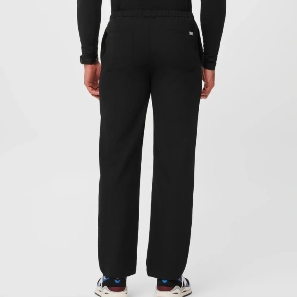 Figs Men’s Black Pisco Basic Scrub Pants Straight Leg FIONx Fabric Neutral